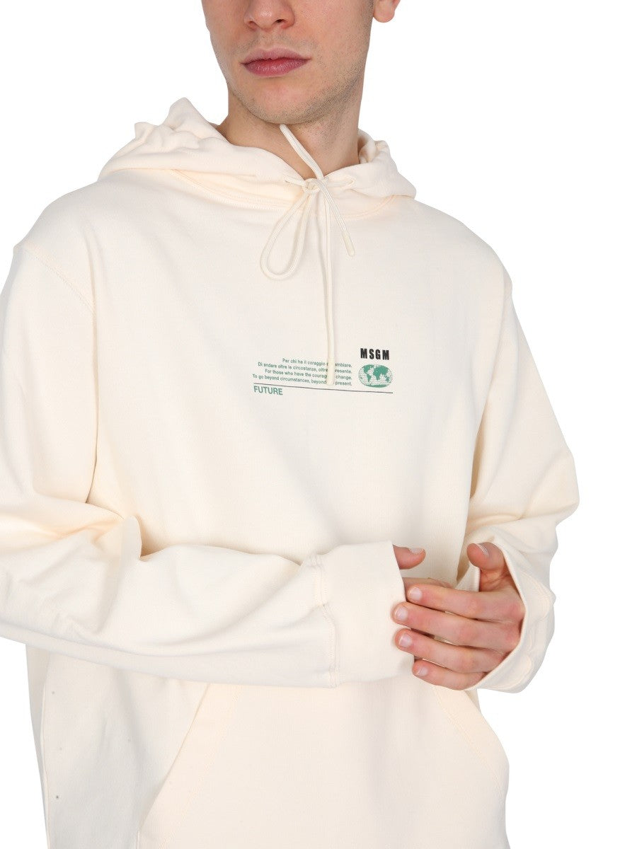 msgm FANTASTIC GREEN SWEATSHIRT