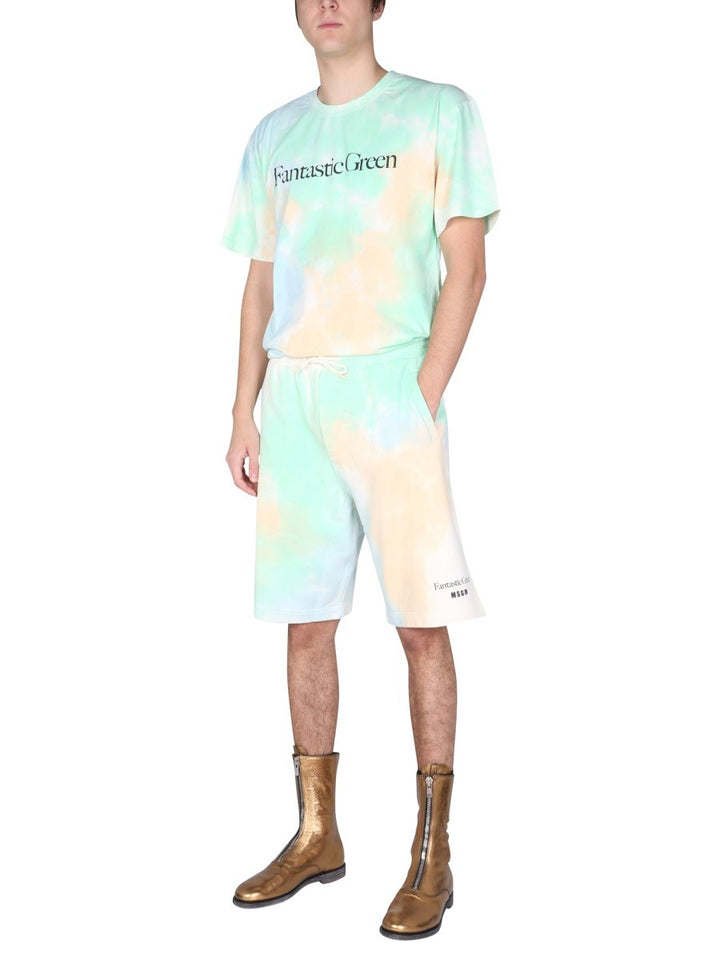 msgm "FANTASTIC GREEN" T-SHIRT
