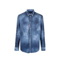 DSQUARED2 Distressed Effect Denim Shirt – Siebentaschen