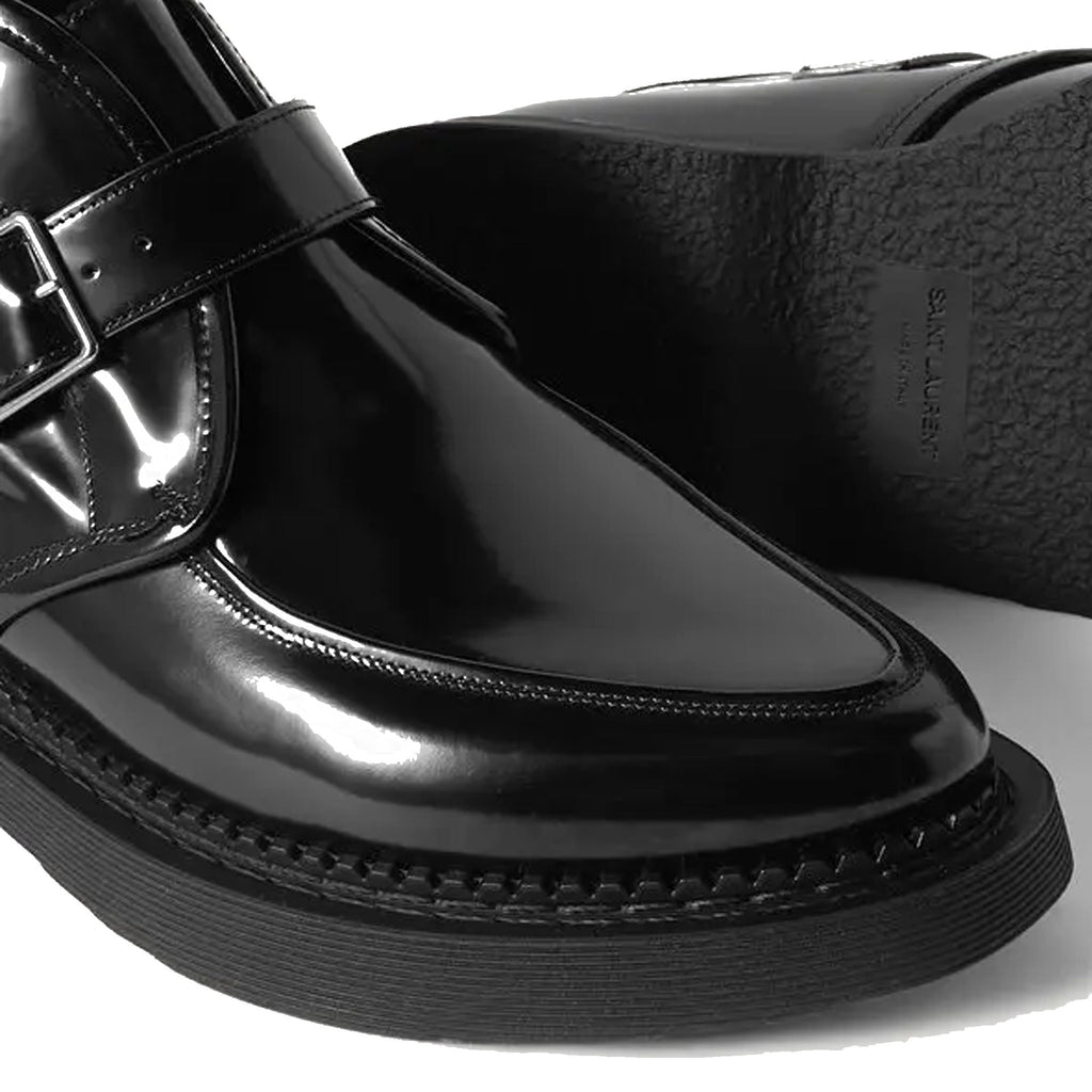 Saint Laurent Leather Creeper Boots - MEN SHOES - SAINT LAURENT - Tluxy New