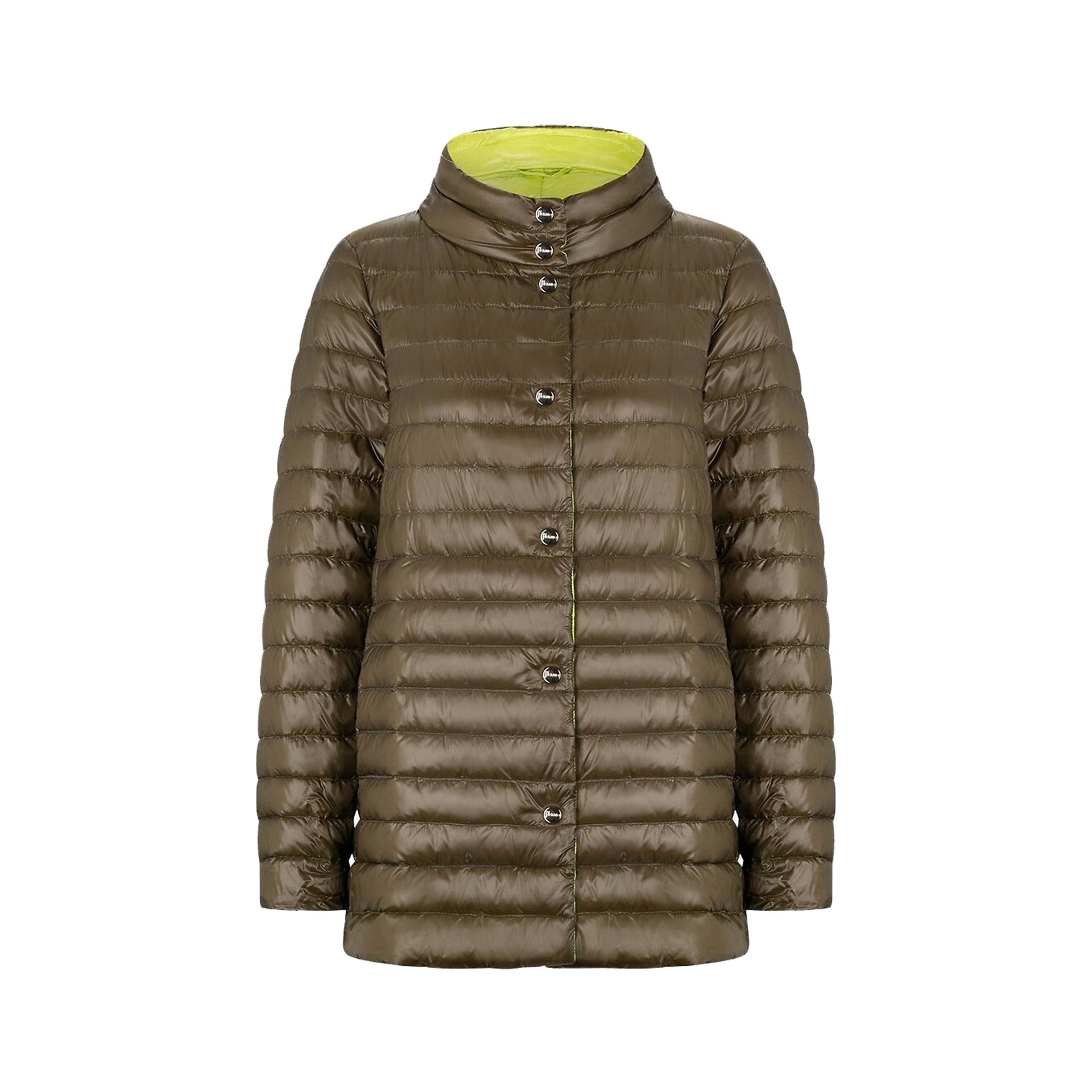 HERNO Ultralight reversible A-line down Coat