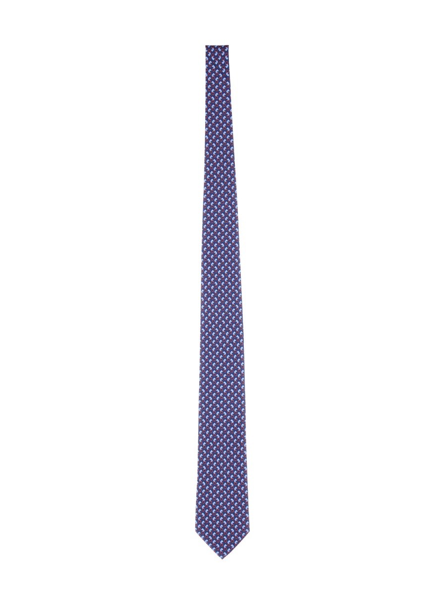 Ferragamo FELINE PRINT TIE