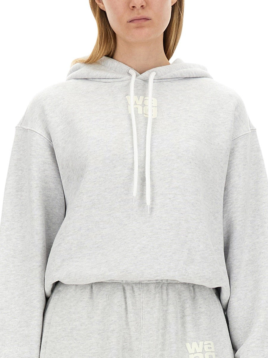 ALEXANDERWANG.T SWEATSHIRT WITH LOGO
