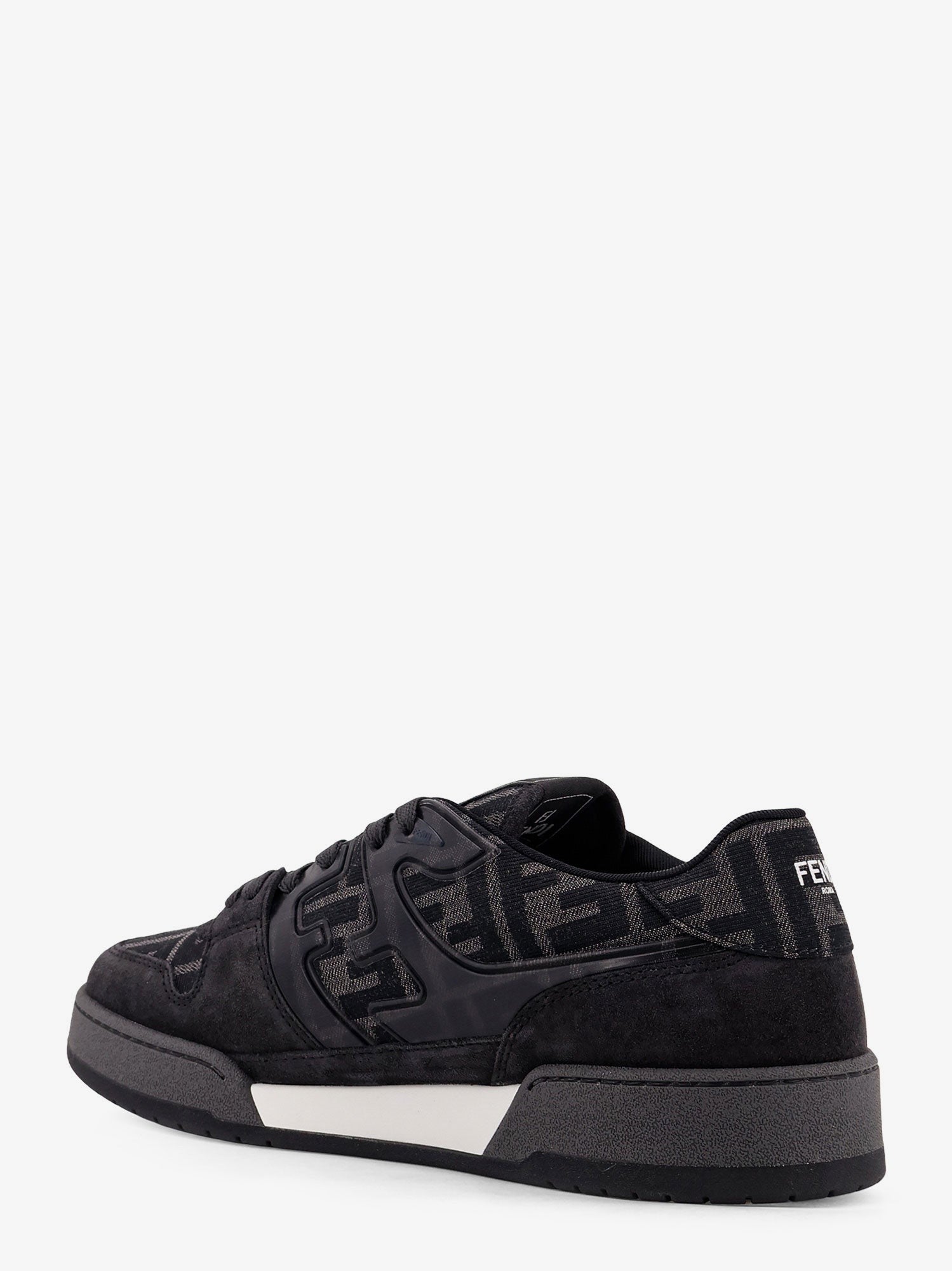 Fendi Fendi Match FF Jacquard and suede sneakers