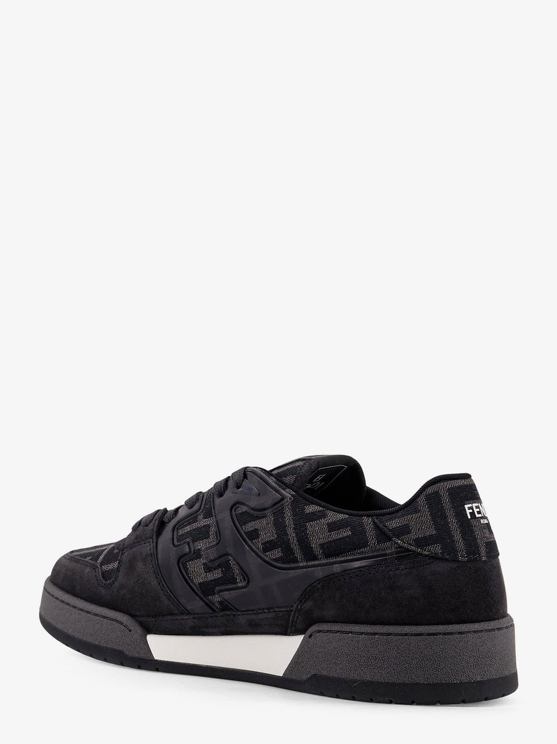 Fendi Fendi Match FF Jacquard and suede sneakers