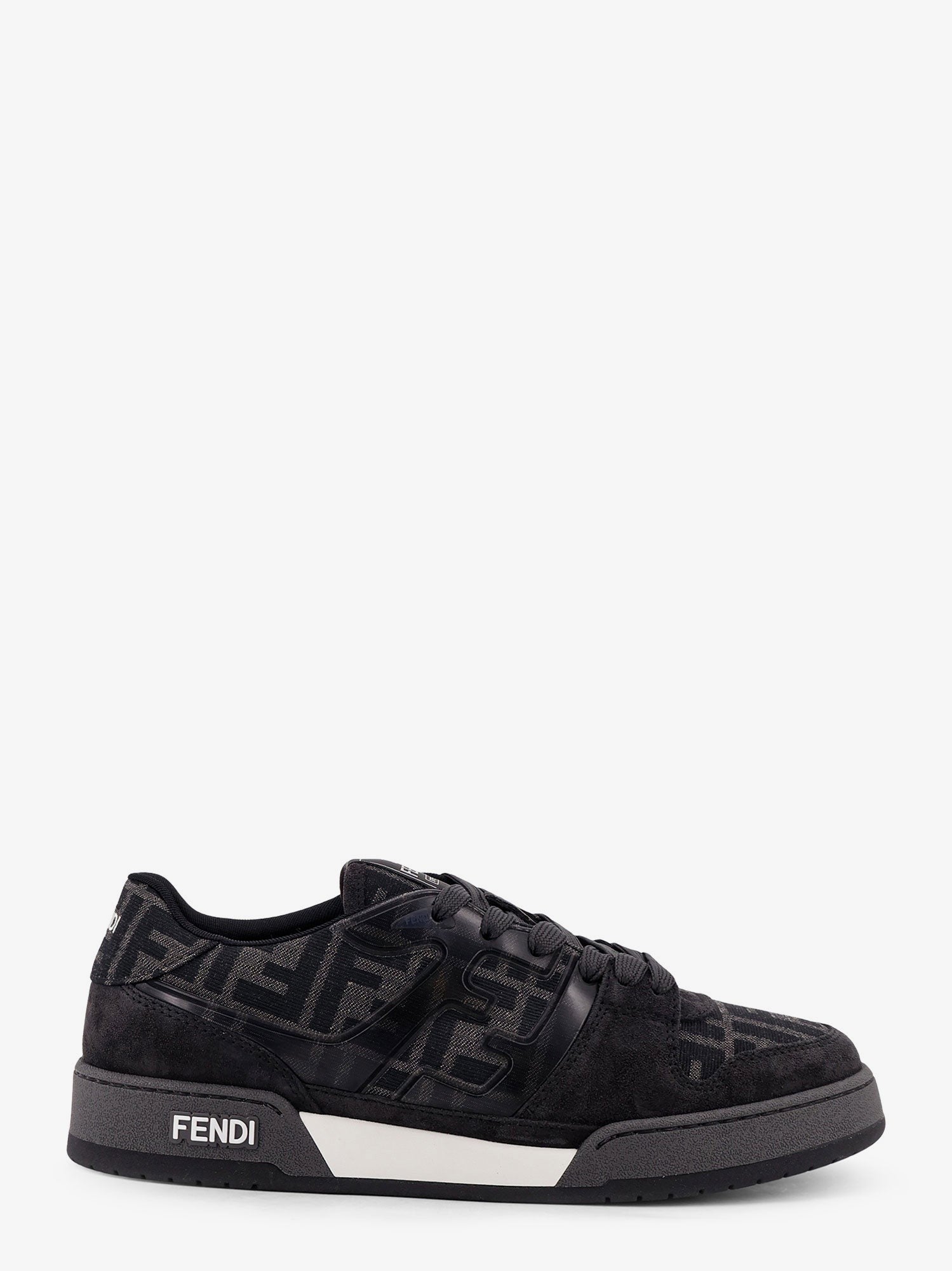 Fendi Fendi Match FF Jacquard and suede sneakers