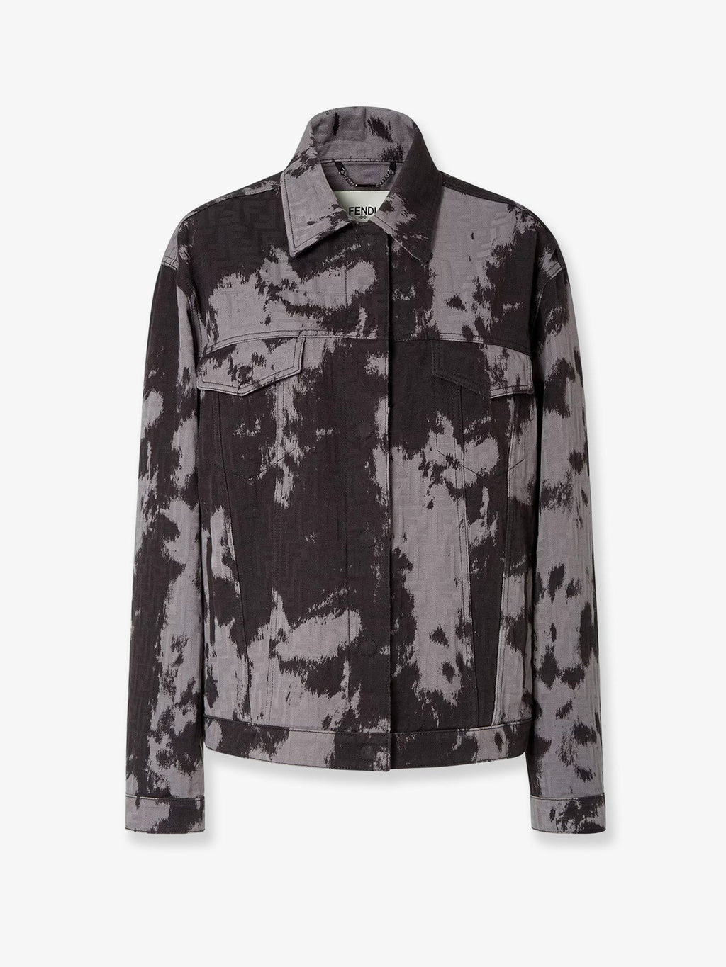 Fendi FF animalier denim jacket