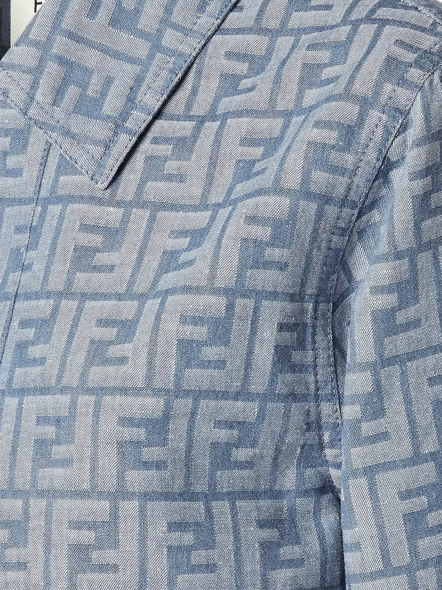Fendi FF cotton and linen shirt/jacket