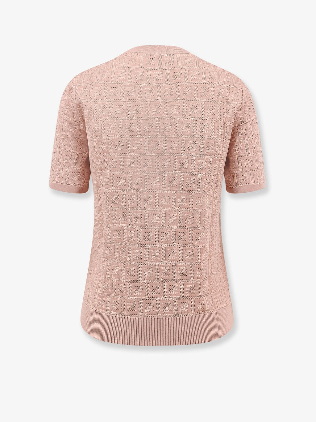 Fendi Cotton blend T-shirt with all-over FF logo