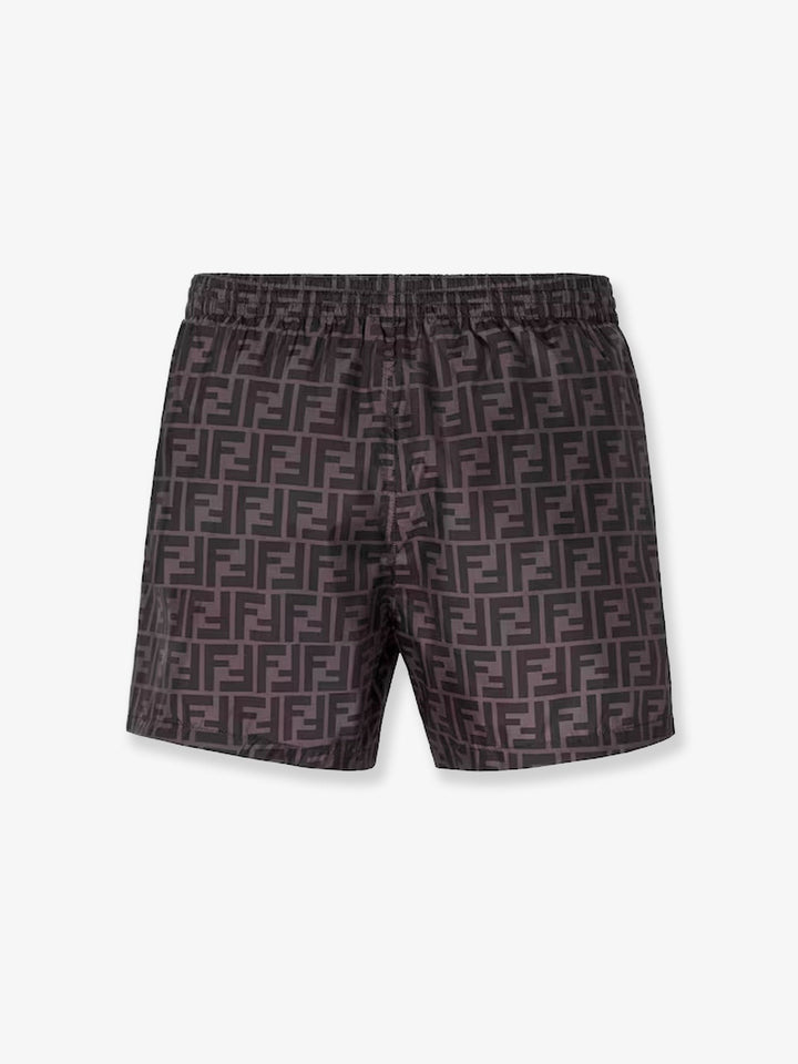 Fendi FF nylon swim trunks