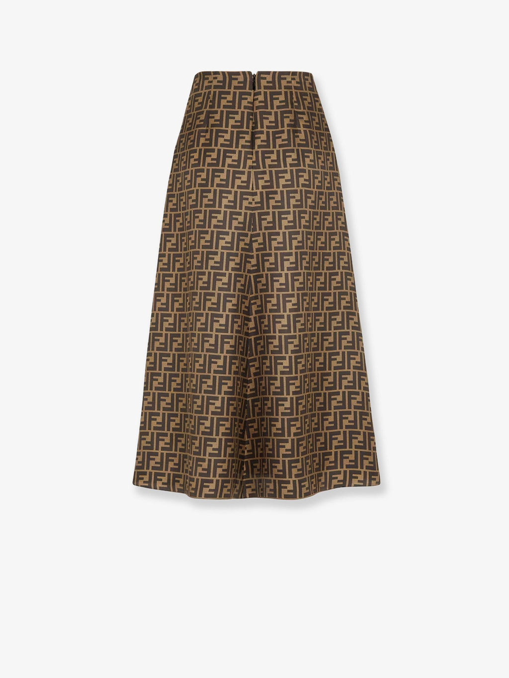 Fendi FF silk skirt