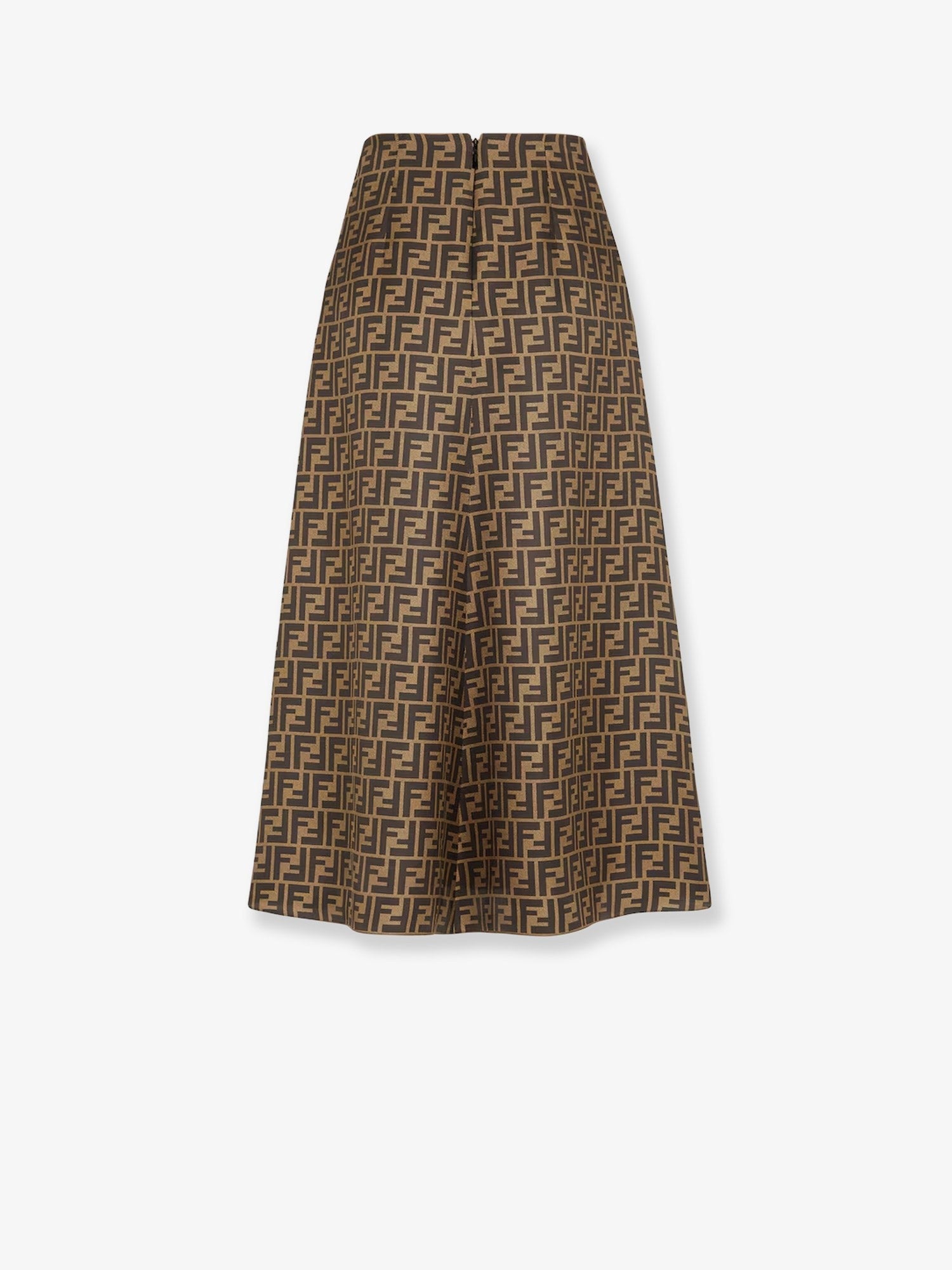 Fendi FF silk skirt