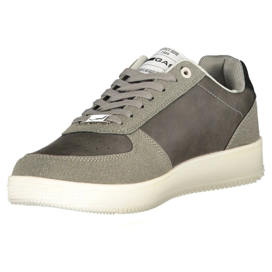 Men’s Grey Sports Shoes with Laces and Removable Footbed