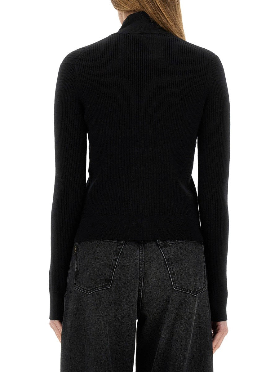 jw anderson FITTED CARDIGAN WITH ZIPPER