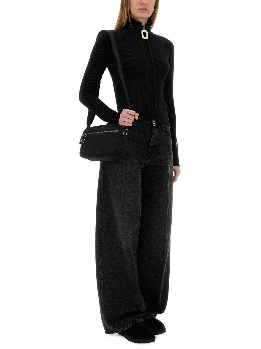 jw anderson FITTED CARDIGAN WITH ZIPPER