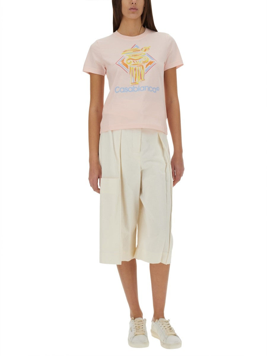 CASABLANCA FITTED T-SHIRT
