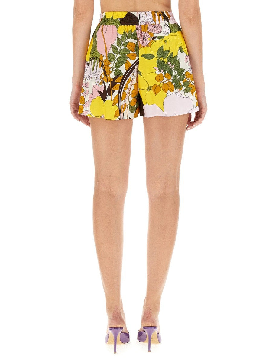 LA DOUBLEJ FLORAL PRINT SHORTS