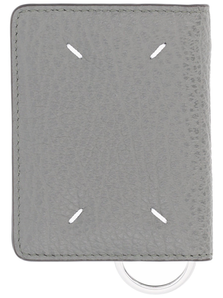 Maison Margiela "FOUR STITCHES" CARD HOLDER WITH KEY RING