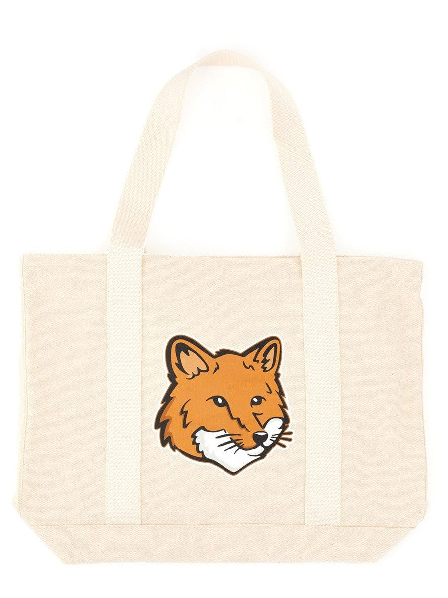 Maison Kitsune FOX HEAD PRINT BAG