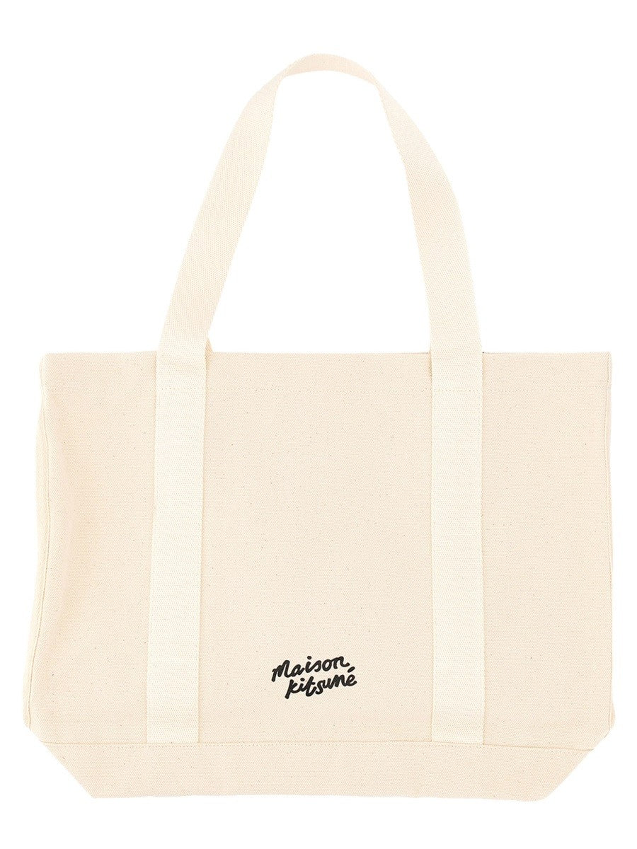 Maison Kitsune FOX HEAD PRINT BAG