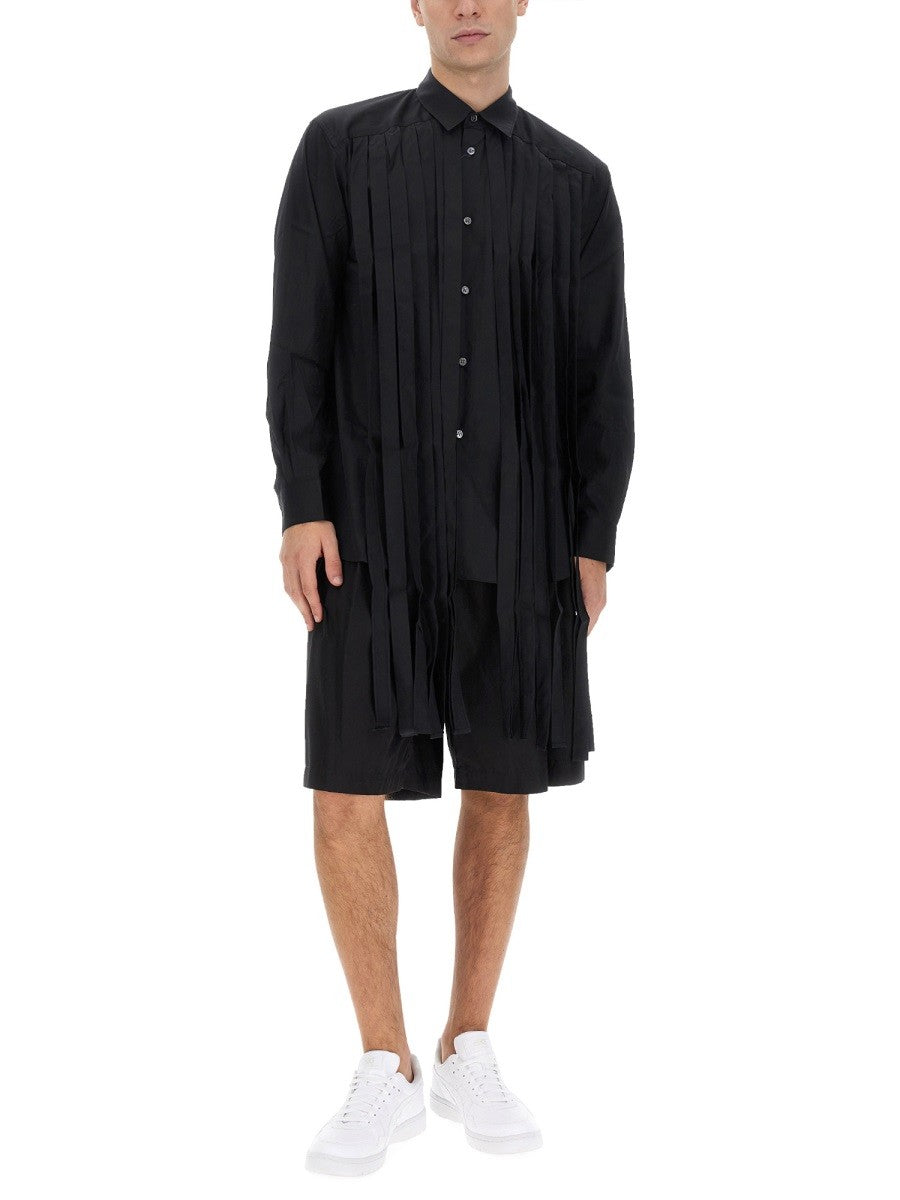 COMME DES GARCONS SHIRT FRINGED SHIRT