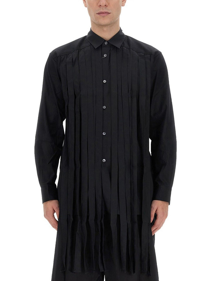 COMME DES GARCONS SHIRT FRINGED SHIRT