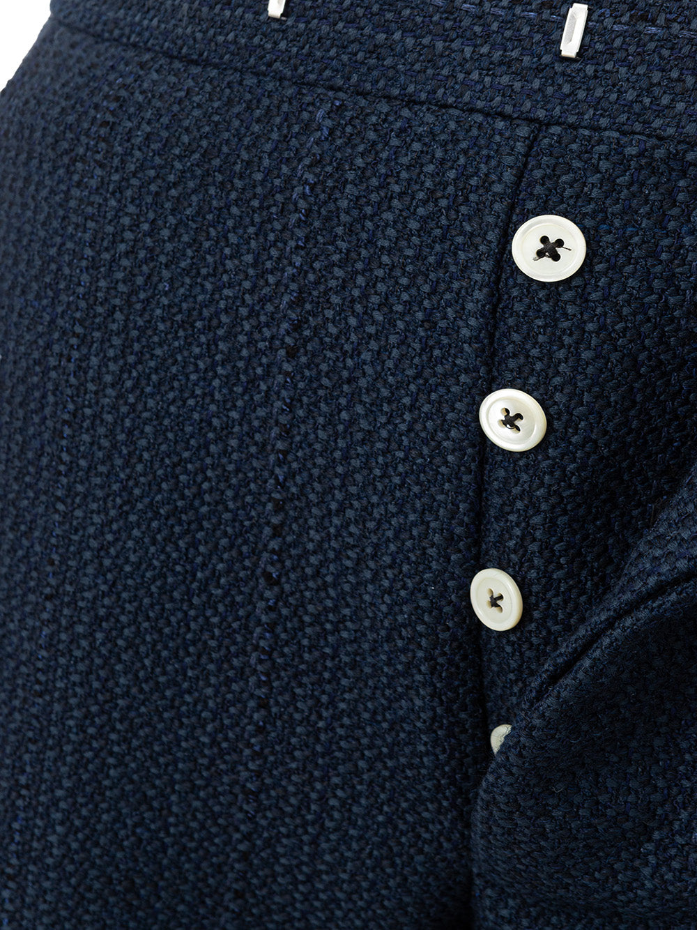 Thom Browne Blue Tweed Trousers