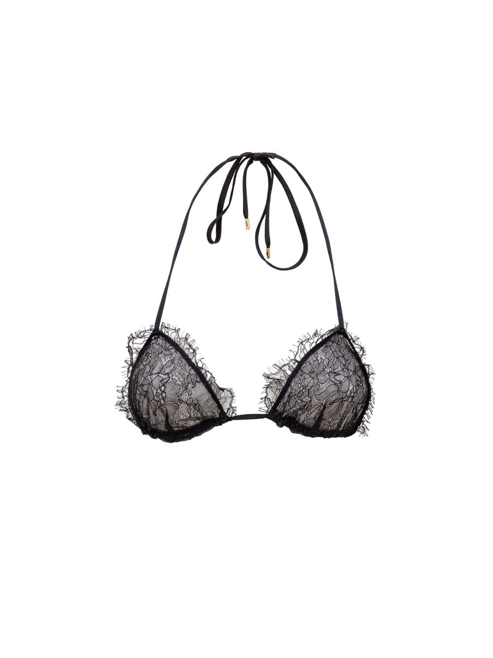 Tom Ford Black Lace Triangle Bra – Adjustable, Classic – Siebentaschen