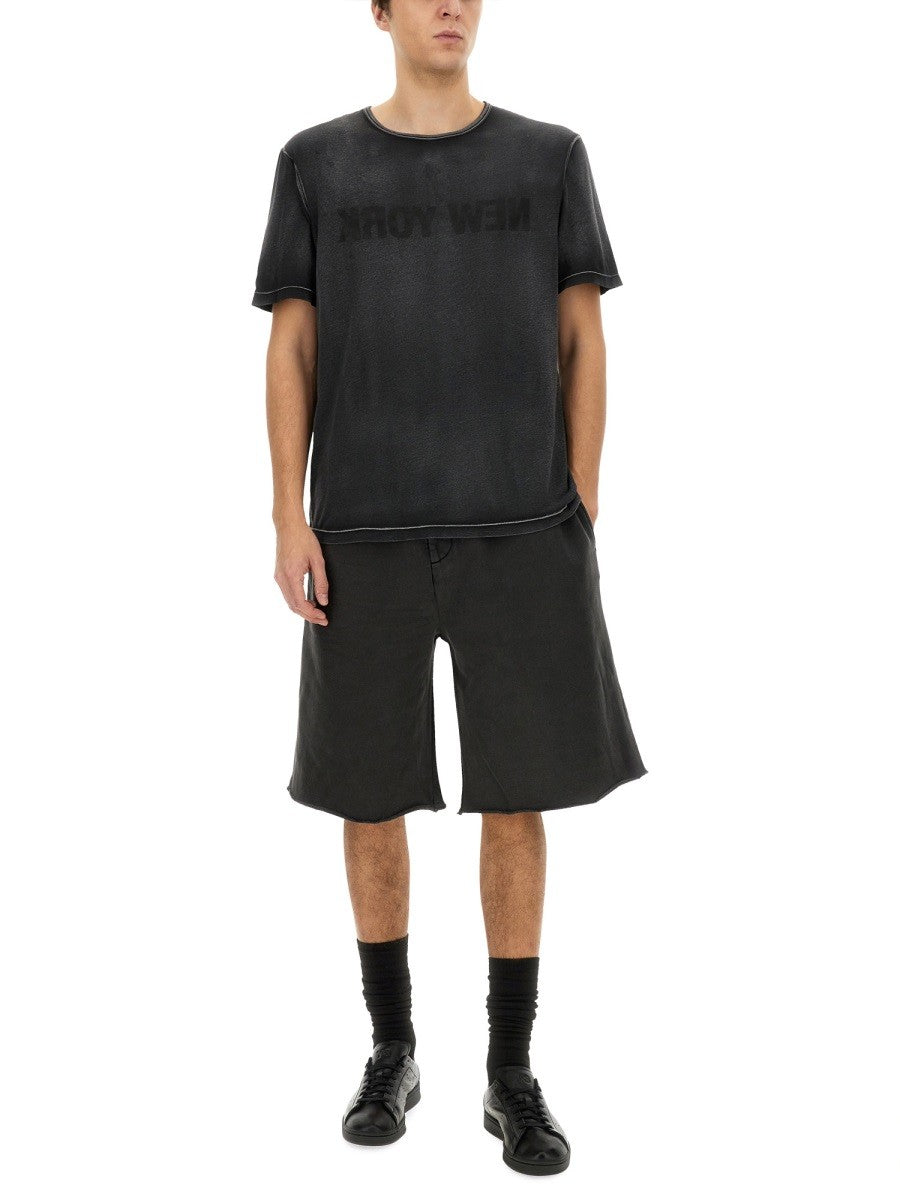 Helmut Lang "GARMENT-DYED NEW YORK" T-SHIRT