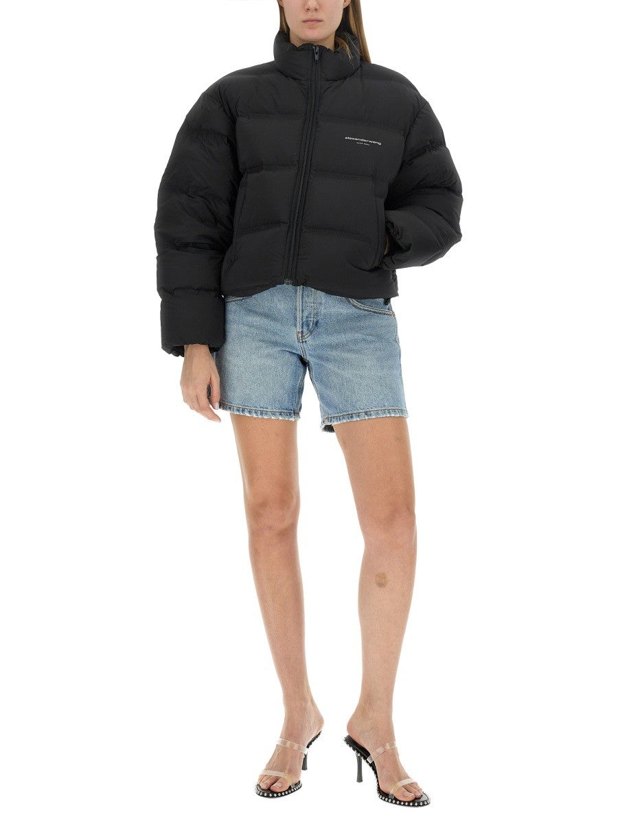 Alexander Wang CROPPED JACKET WITH LOGO