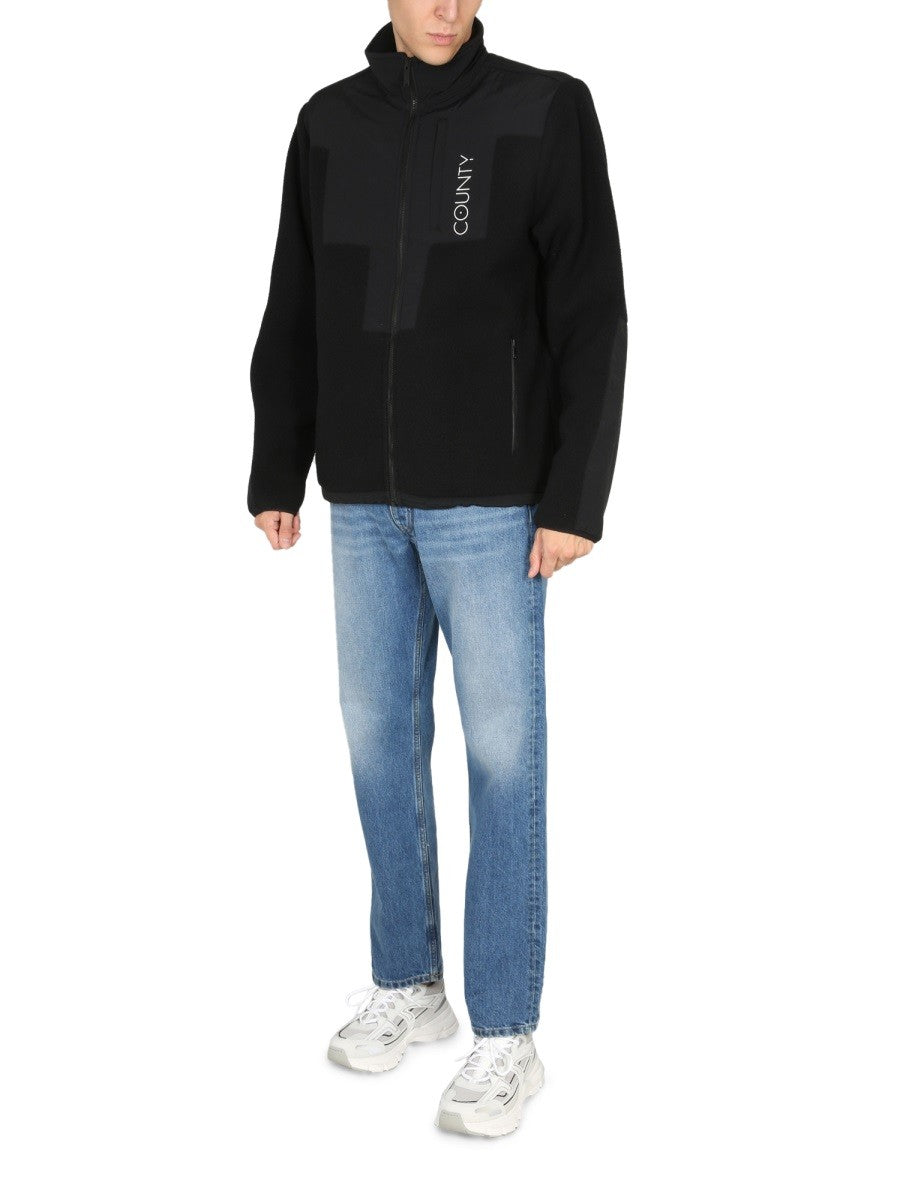 MARCELO BURLON COUNTY OF MILAN GIACCA TRACK CROSS BLOCK