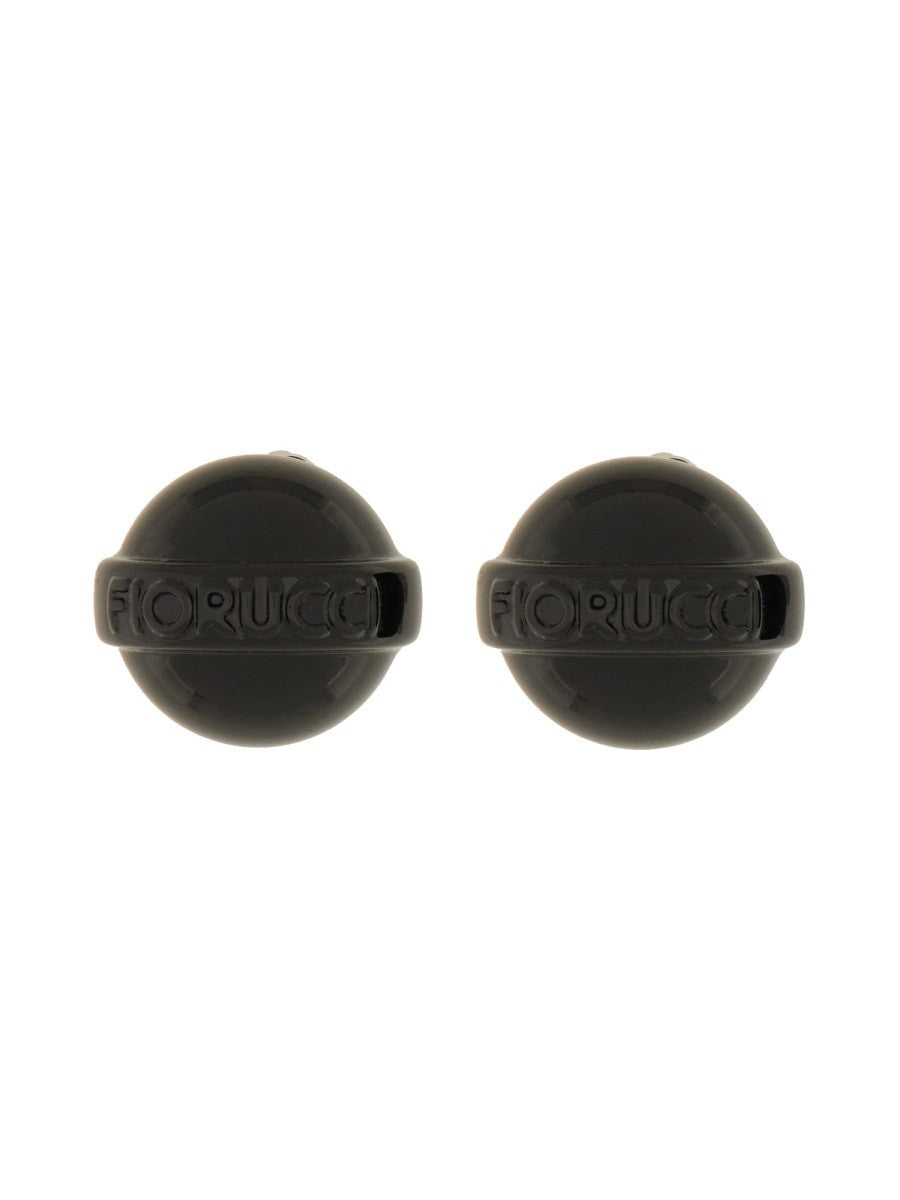 FIORUCCI GLOSSY BLACK MINI LOLLIPOP EARRING