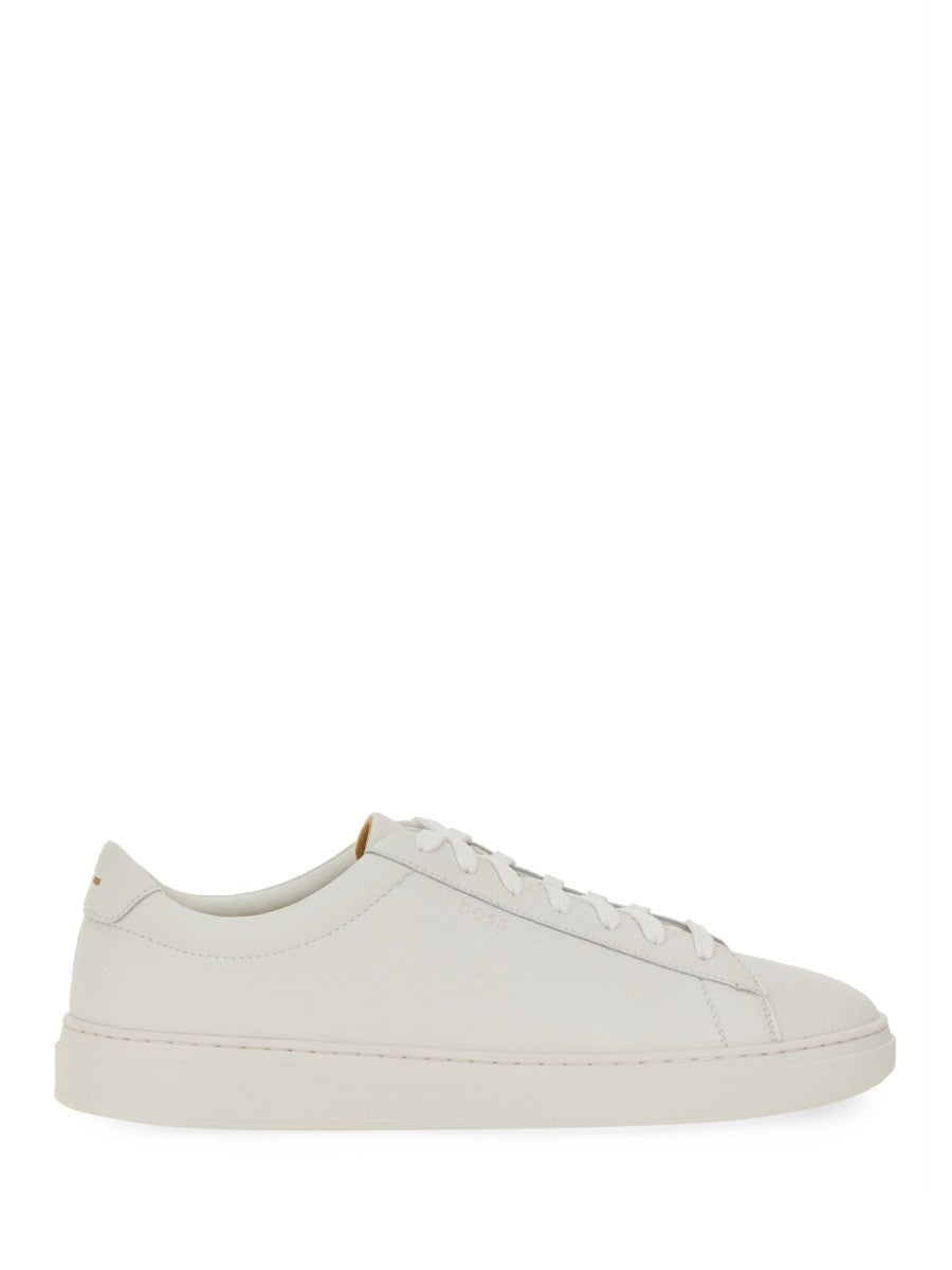 Boss GRAINED LEATHER SNEAKER