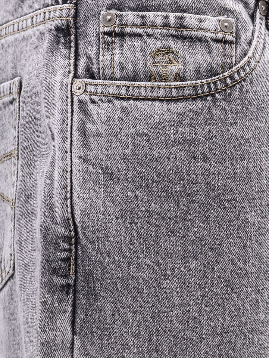 Brunello Cucinelli Grey denim trousers