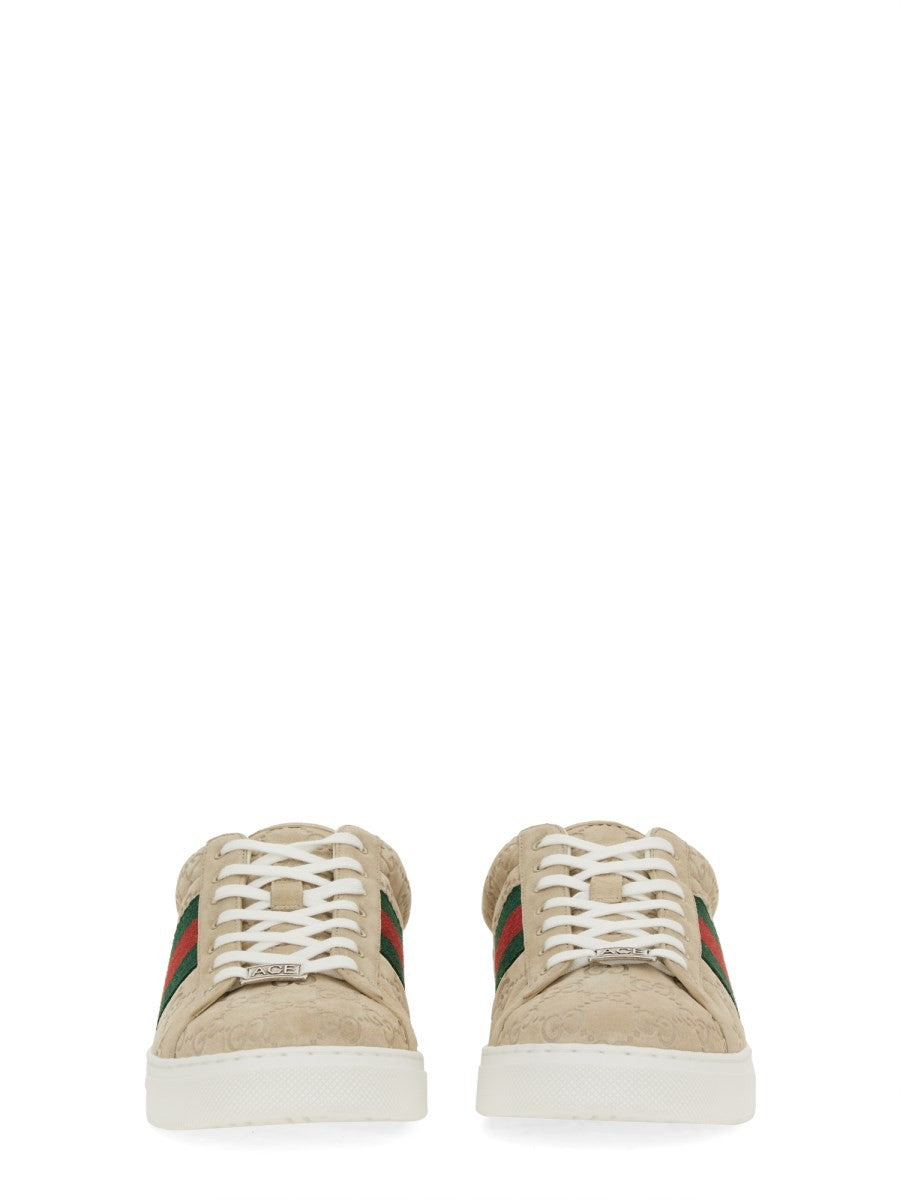 Gucci GUCCI ACE SNEAKER WITH WEB DETAIL