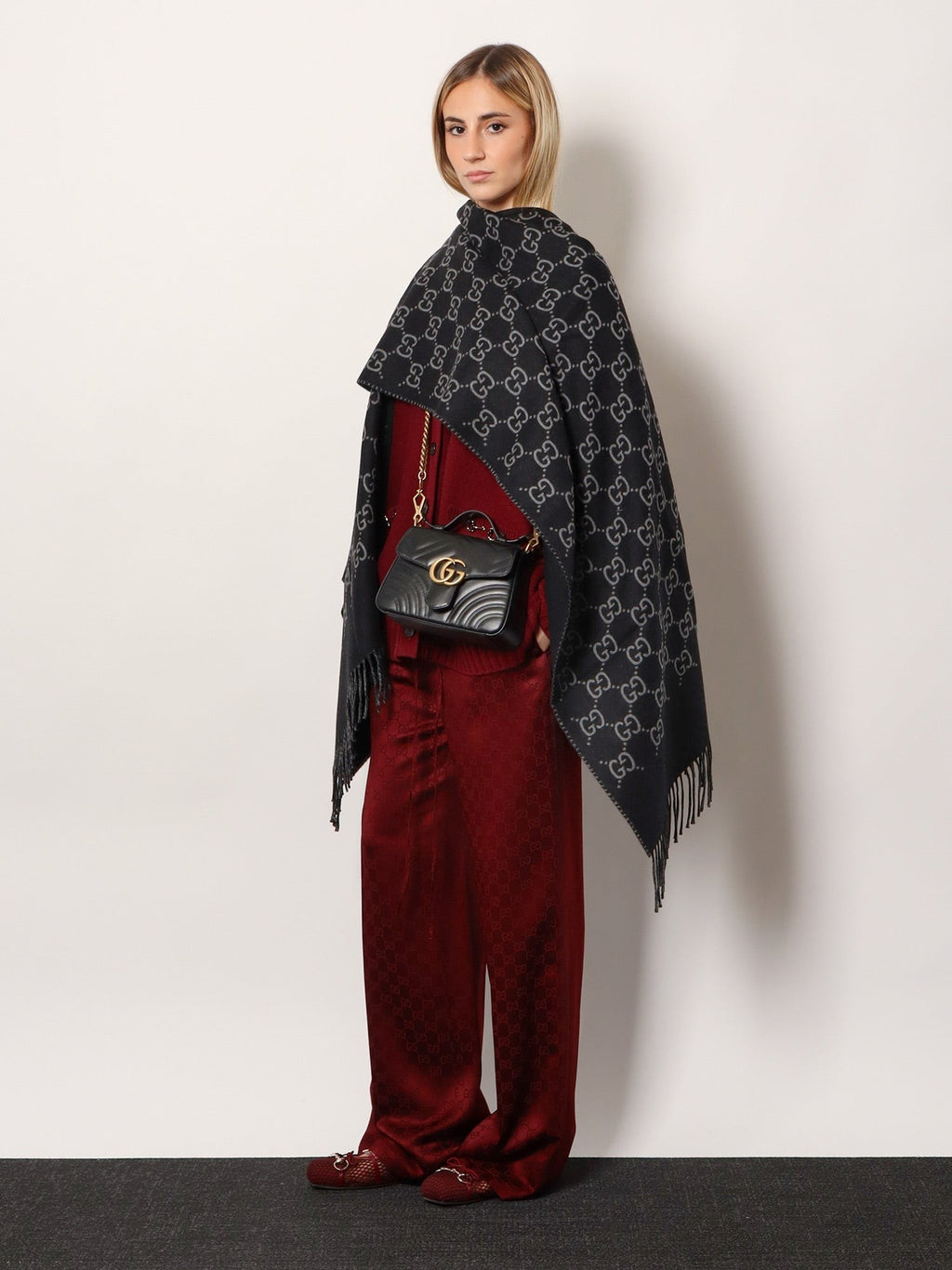 Gucci Gucci Rosso Ancora viscose blend trousers