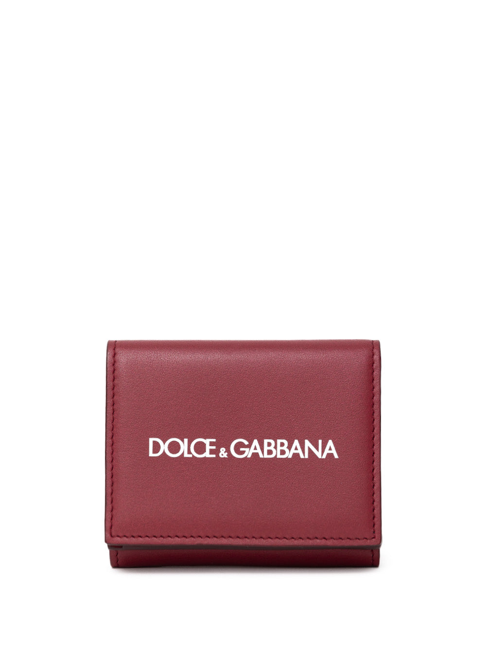 Dolce & Gabbana Red Leather Mini Wallet with Logo – Siebentaschen