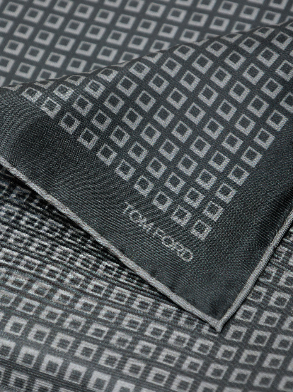 Tom Ford Green Silk Pocket Square