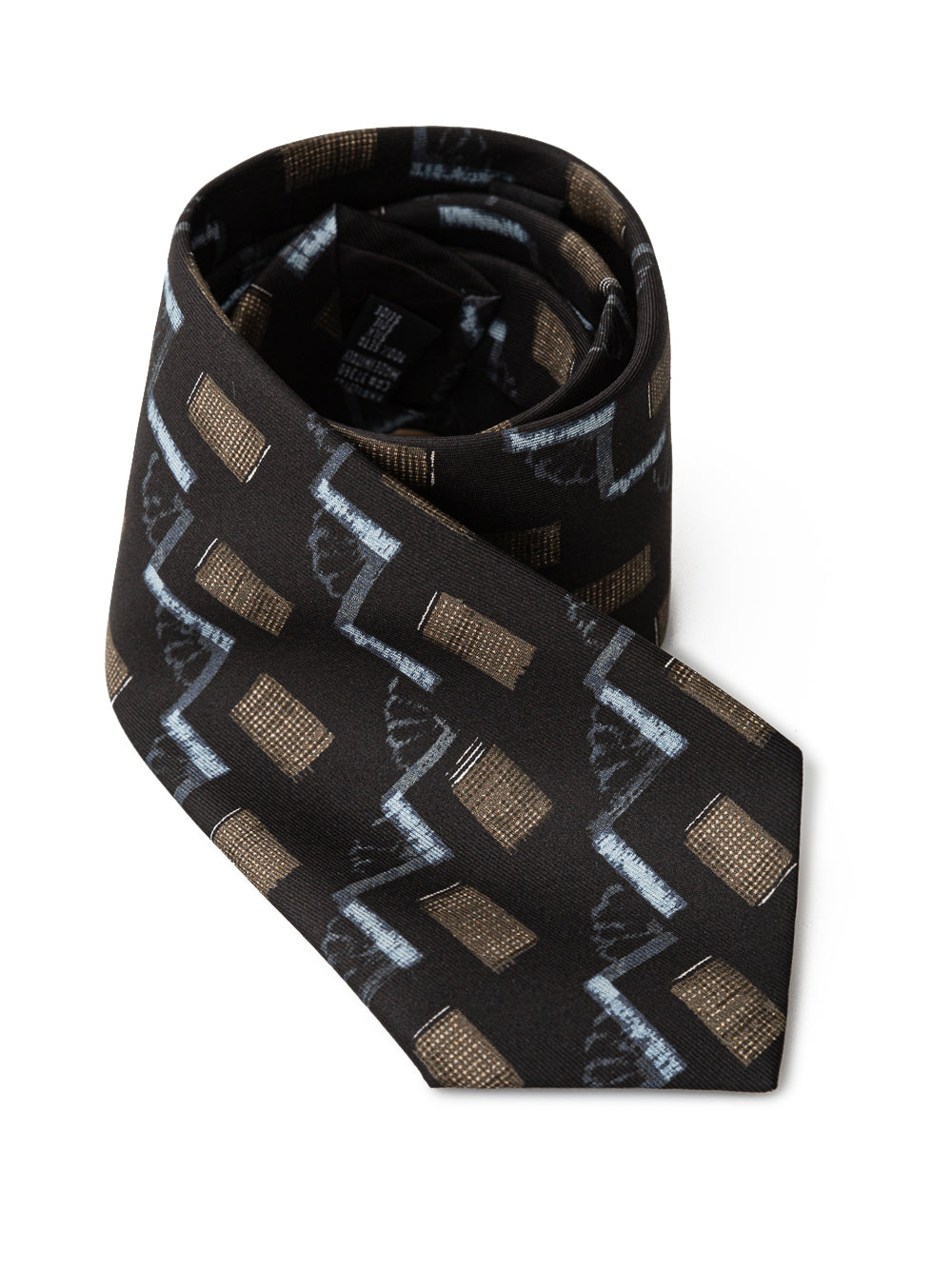 Black silk tie by Giorgio Armani