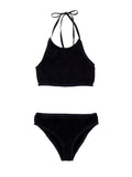 Bottega Veneta Black Pleated Knit Two-Piece Swimwear Set – Siebentaschen