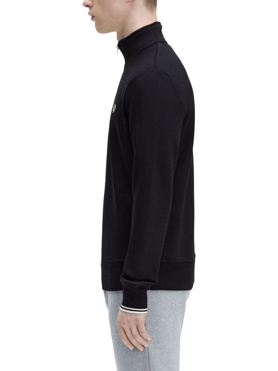 FRED PERRY HALF ZIPPER SWEATSHIRT