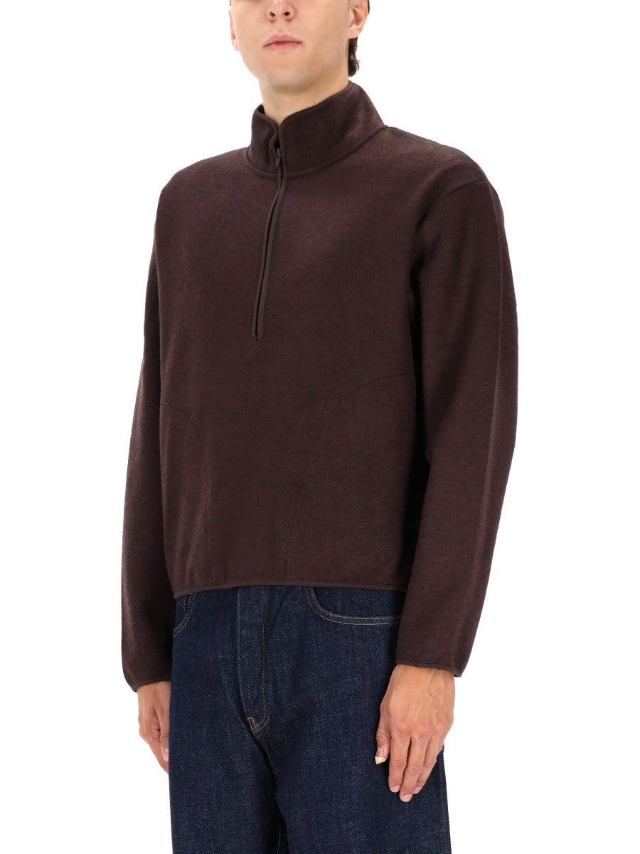 SUNFLOWER HALF ZIPPER SWEATSHIRT