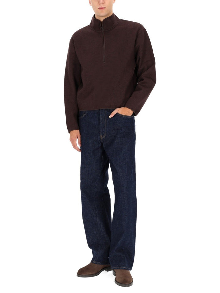 SUNFLOWER HALF ZIPPER SWEATSHIRT