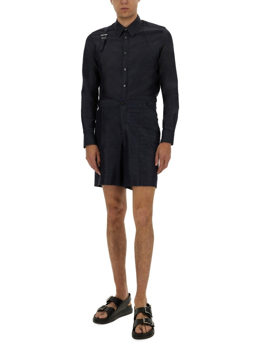 Alexander Mcqueen HARNESS SHIRT WITH T BUCKLE