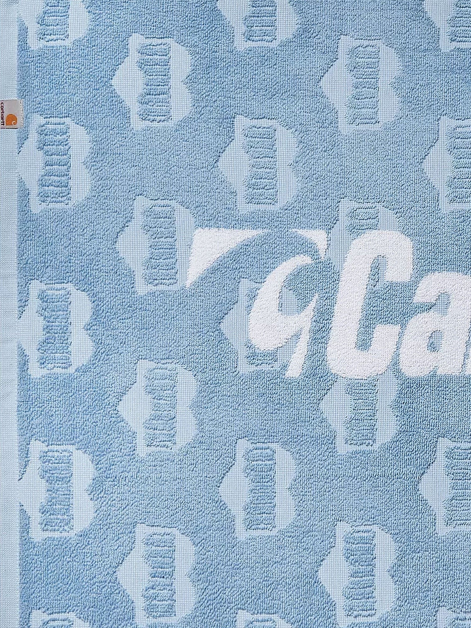 Carhartt Wip Heart train cotton beach towel with jacquard motif