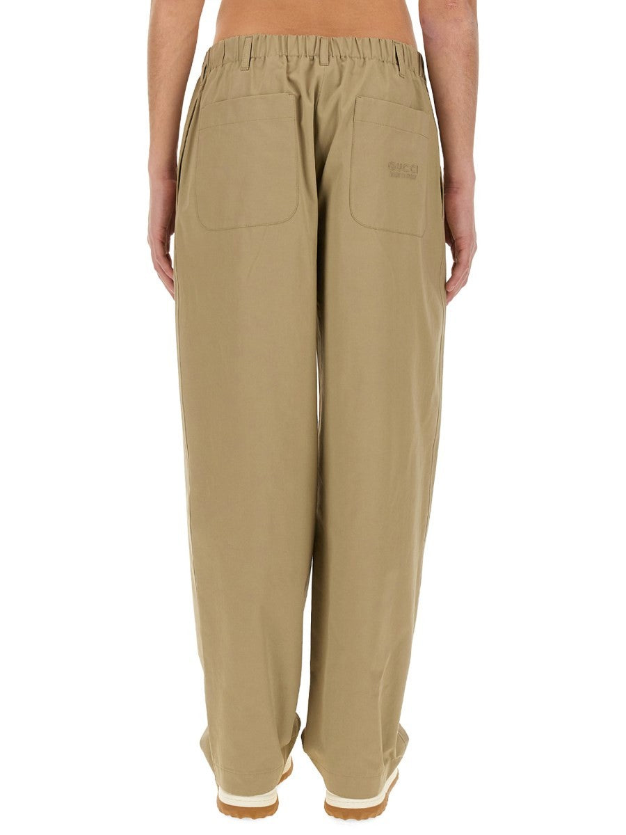 Gucci HEAVY COTTON POPLIN PANTS