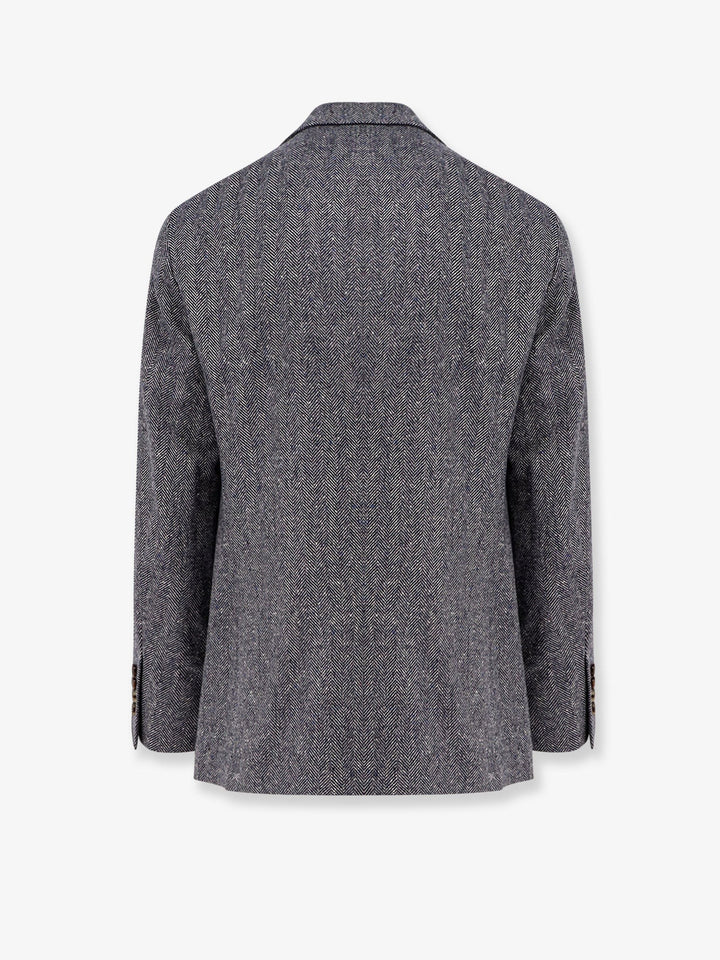 Brunello Cucinelli Herringbone wool and cashmere blazer