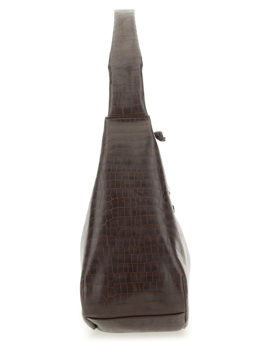 GANNI HOBO BAG "CROCO XXL"