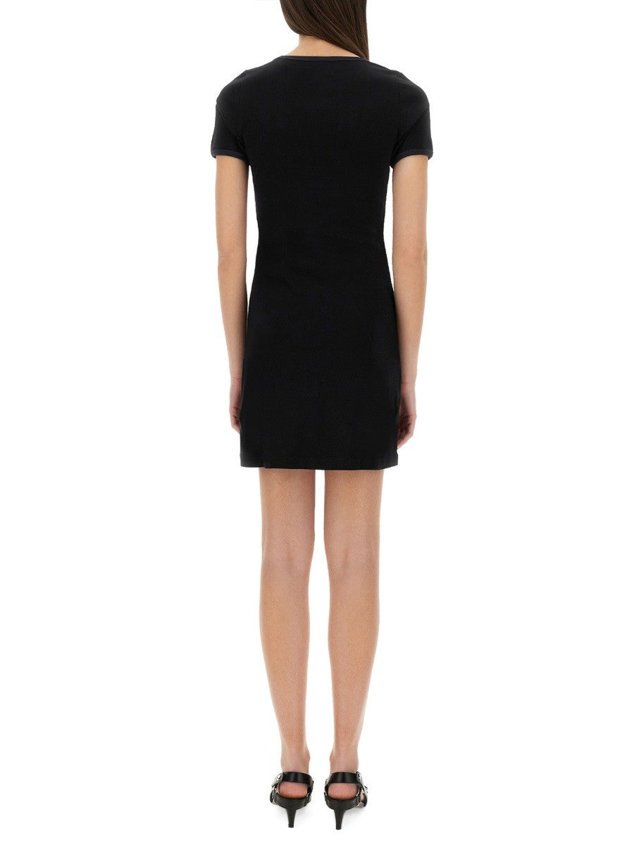 COURREGES "HOLISTIC CONTRAST" MINI DRESS