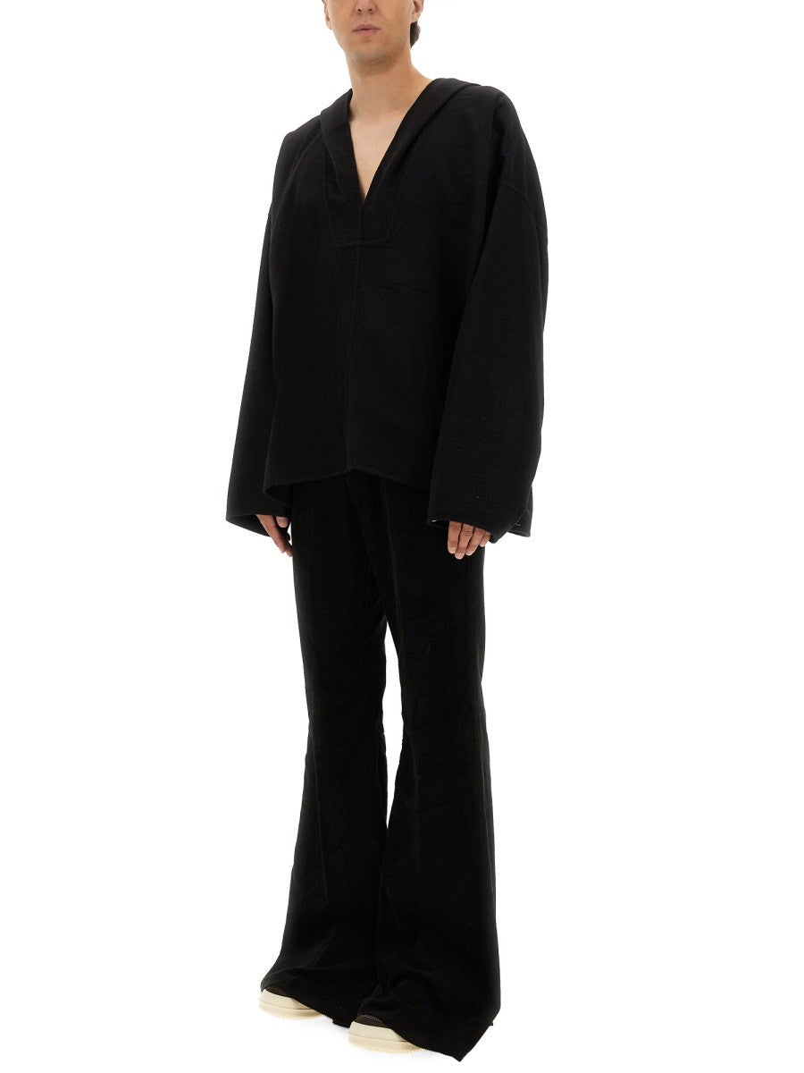 RICK OWENS HOODED CAFTAN